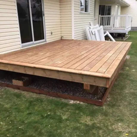 Custom wood deck project