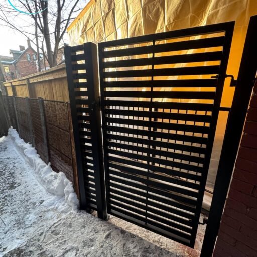 Custom black gate detail