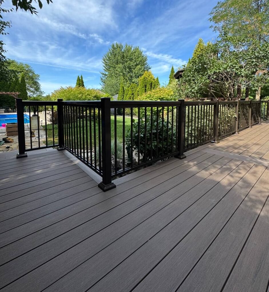 Aluminum railing installation