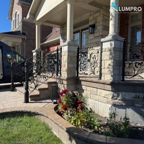 Custom iron railing project